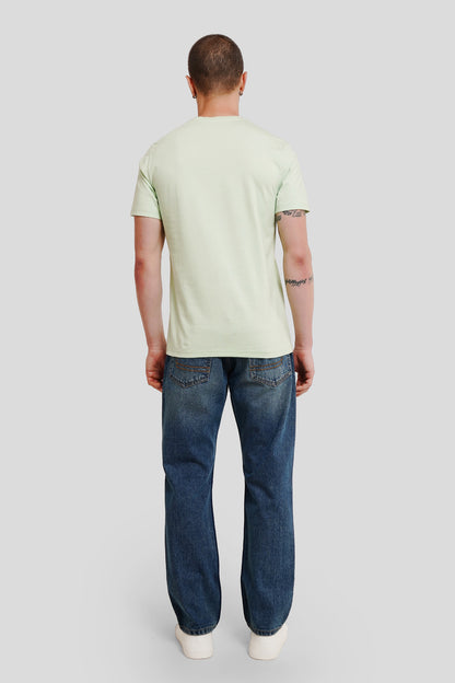 Life Is Good Pastel Green Regular Fit T-Shirt Men