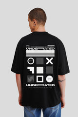Underrated Hustle Black Printed T-Shirt