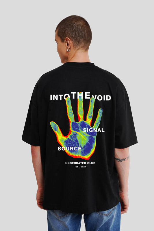 Into The Void Black Baggy Fit T-Shirt Men