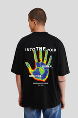 Into The Void Black Baggy Fit T-Shirt Men