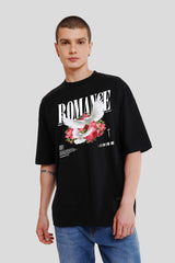 Romance Black Printed Baggy T-Shirt