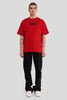 Trust Red Oversized Fit T-Shirt Men
