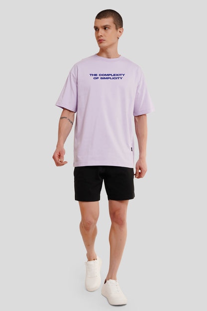 The Complexity Of Simplicity Lilac Printed T-Shirt