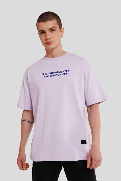 The Complexity Of Simplicity Lilac Printed T-Shirt