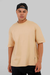 Pack of 3 Baggy T-shirts - Beige/Blue/Navy