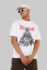 Illuminati White Oversized Fit T-Shirt Men Pic 2