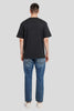 Full Throttle Race Black Oversized Fit T-Shirt Men Pic 3