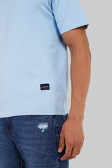 URC Wheel Sky Blue Oversized T-shirt Men