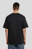Full Throttle Race Black Oversized Fit T-Shirt Men Pic 2