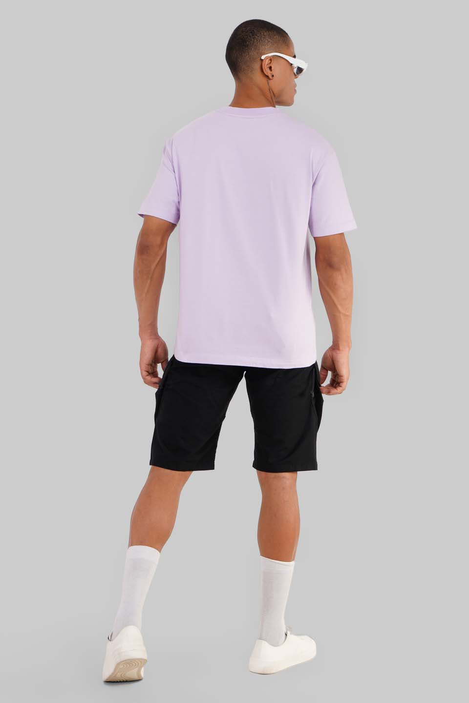 Eat Pasta Drive Fasta Lavender Oversized T-shirt Men