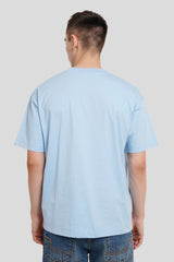 Blink Sky Blue Oversized T-shirt Men