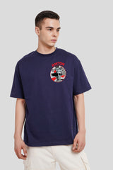 Boston Navy Blue Printed T-Shirt