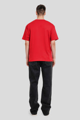 Your Opinion Red Oversized T-shirt Men