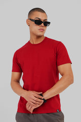 Pack of 4 Regular T-shirts - Green/White/Red/Lilac