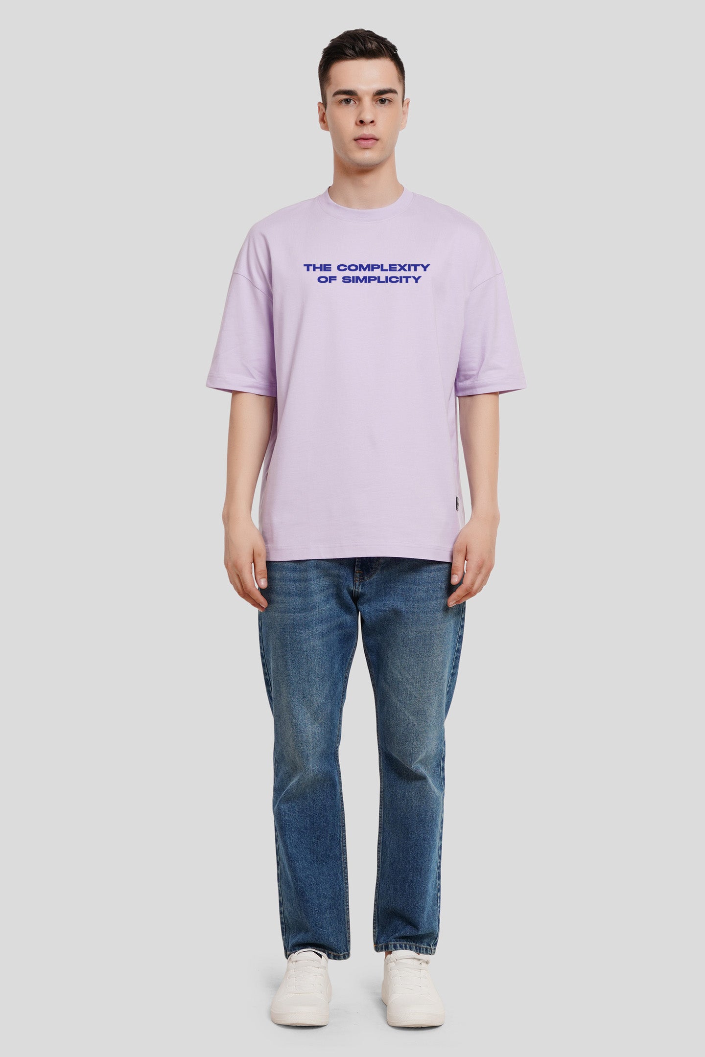 The Complexity Of Simplicity Lilac Printed T-Shirt