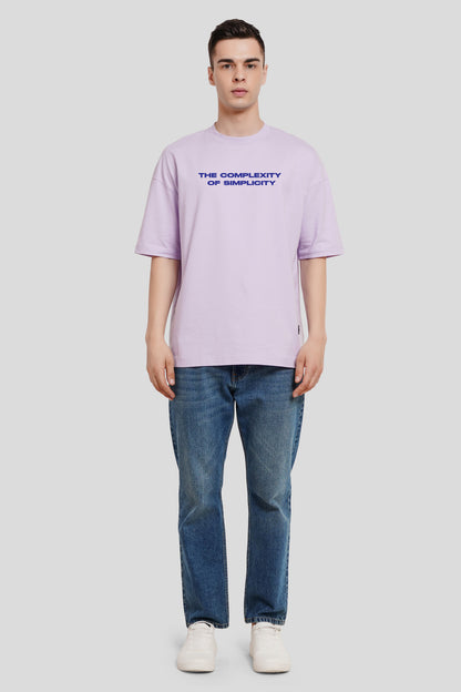 The Complexity Of Simplicity Lilac Printed T-Shirt