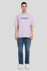 The Complexity Of Simplicity Lilac Printed T-Shirt