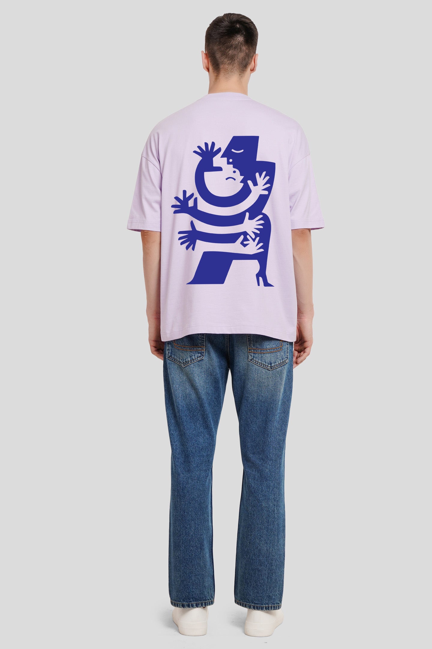 The Complexity Of Simplicity Lilac Printed T-Shirt