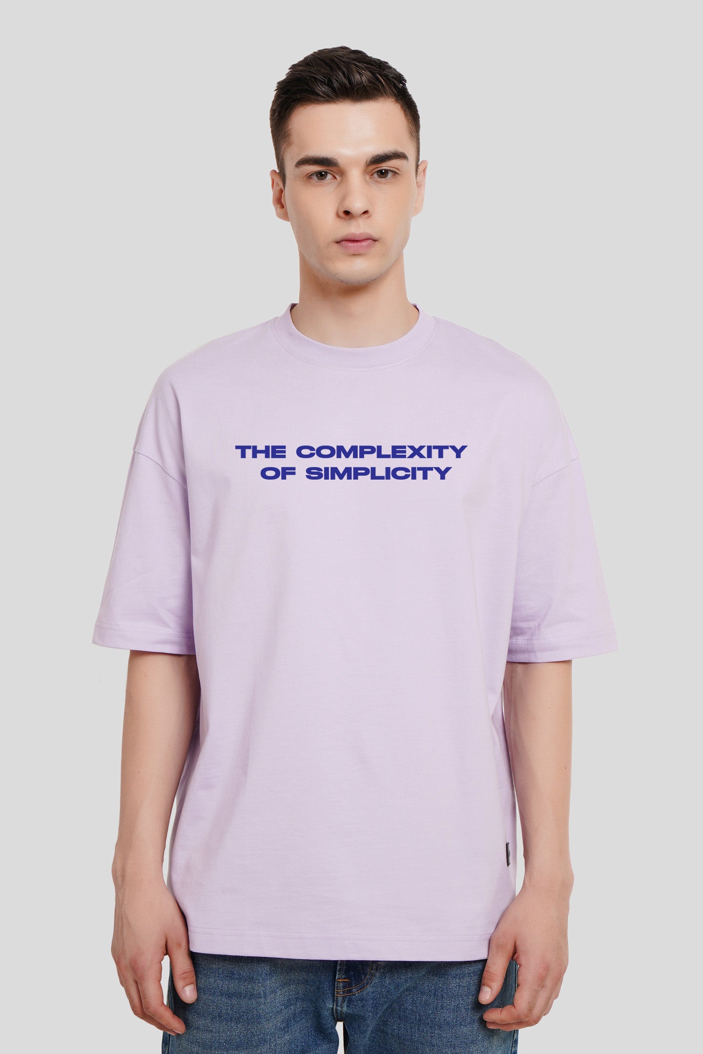 The Complexity Of Simplicity Lilac Printed T-Shirt