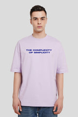The Complexity Of Simplicity Lilac Printed T-Shirt
