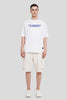 The Complexity Of Simplicity White Printed T-Shirt Men Baggy Fit