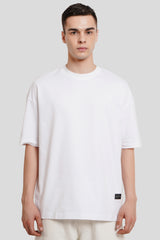 Love Never Fails White Baggy Fit T-Shirt Men