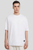 Love Never Fails White Baggy Fit T-Shirt Men