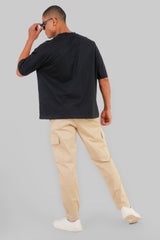 Toxic Black Baggy Fit T-Shirt Men
