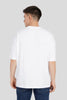 Confident Typographic White Baggy Fit T-Shirt Men Pic 2