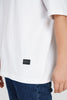Confident Typographic White Baggy Fit T-Shirt Men Pic 3