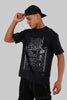 City Tour Drop Black Oversized Fit T-Shirt Men Pic 1