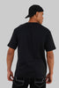 Dope Graphic Printed Black Oversized Fit T-Shirt Men