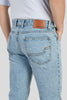 Sky Blue Low Rise Men's Straight Jeans Pic 5