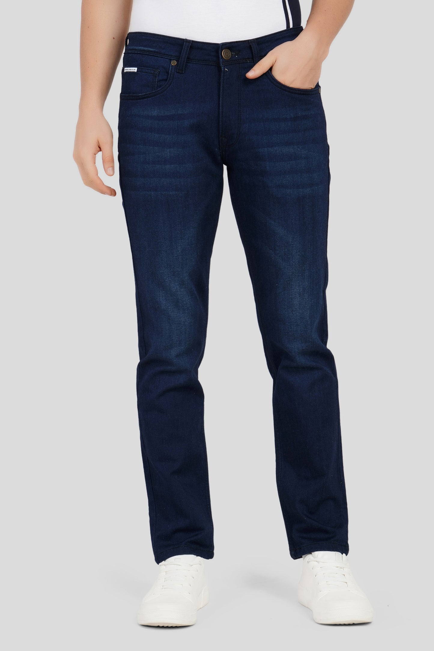 Indigo Mid Rise Men's Slim Fit Jeans Pic 1