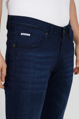 Indigo Mid Rise Men's Slim Fit Jeans Pic 4