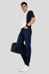 Indigo Mid Rise Men's Slim Fit Jeans Pic 2