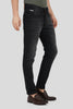 Black Mid Rise Men's Slim Fit Jeans Pic 4
