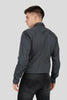 Dark Grey Solid Slim Fit Shirt