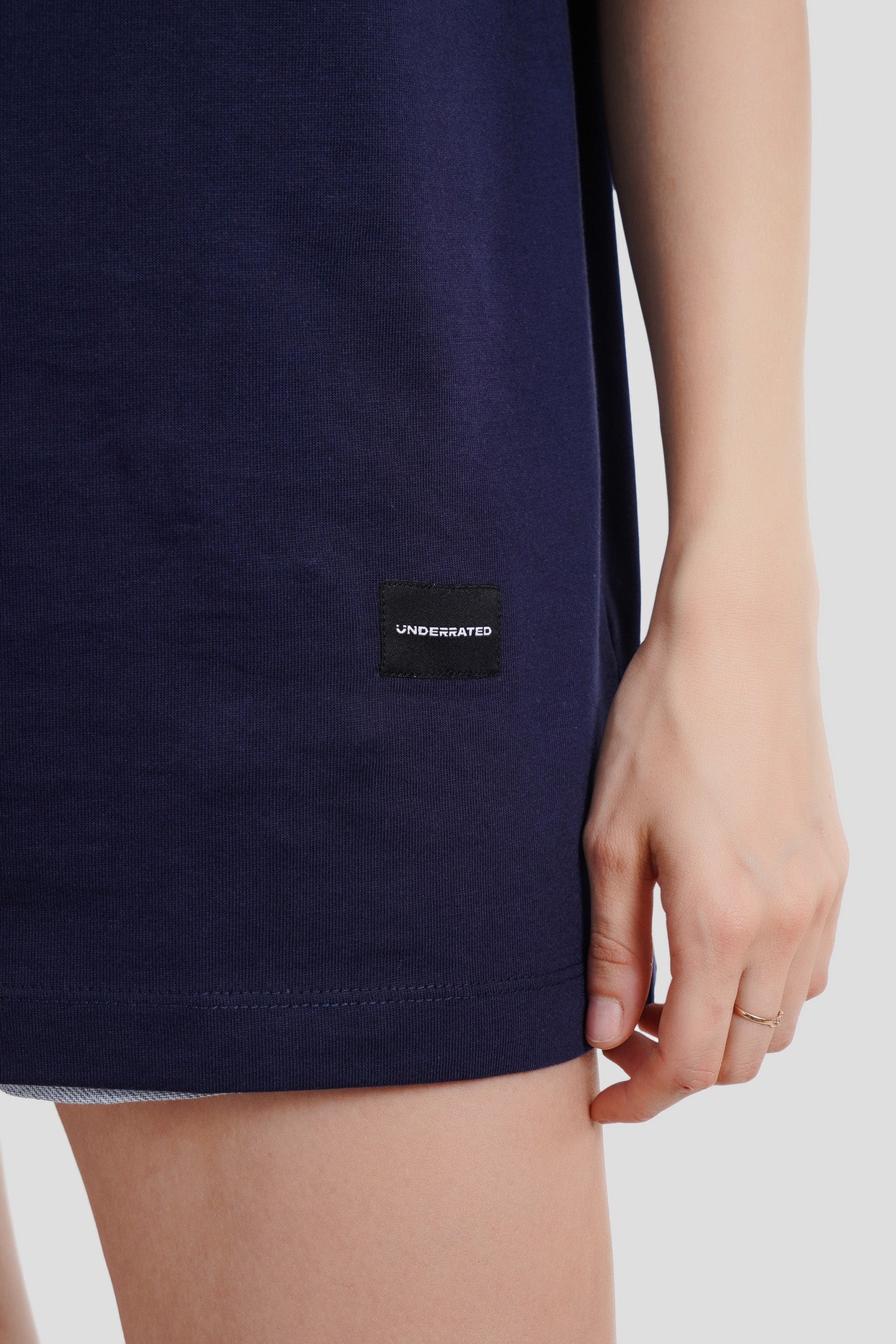 Spoiled Navy Blue Oversized Fit T-Shirt Women