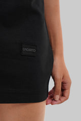 Underrated Pattern Black Baggy Fit T-Shirt Women
