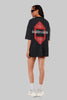 Underrated Pattern Black Baggy Fit T-Shirt Women