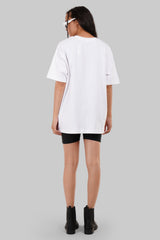 Badass Teddy White Oversized Fit T-Shirt Women