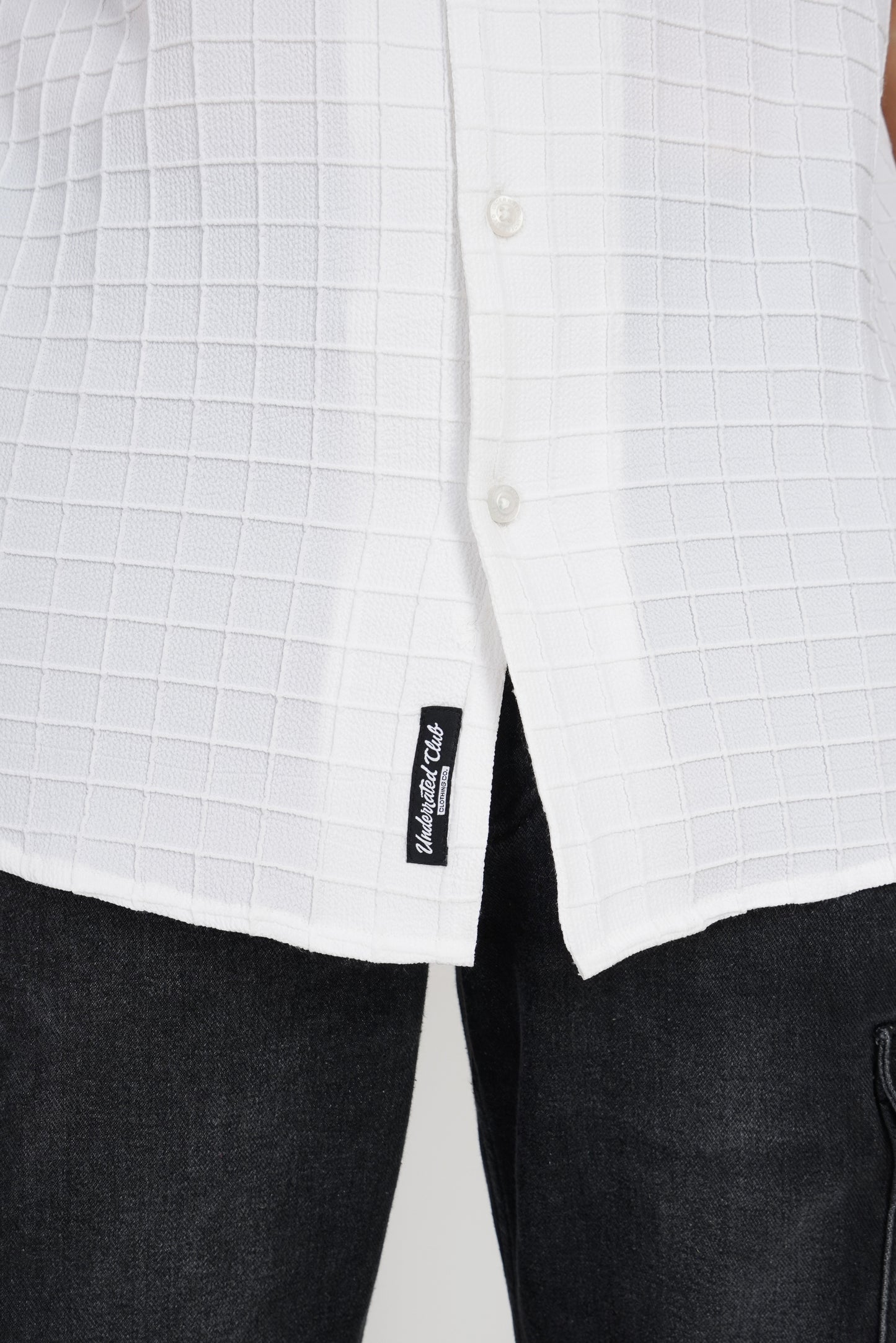 White Textured Shirt