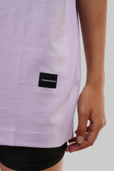 Scary Snakes Lavender Oversized Fit T-Shirt Women Pic 4