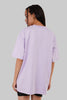 Scary Snakes Lavender Oversized Fit T-Shirt Women Pic 3
