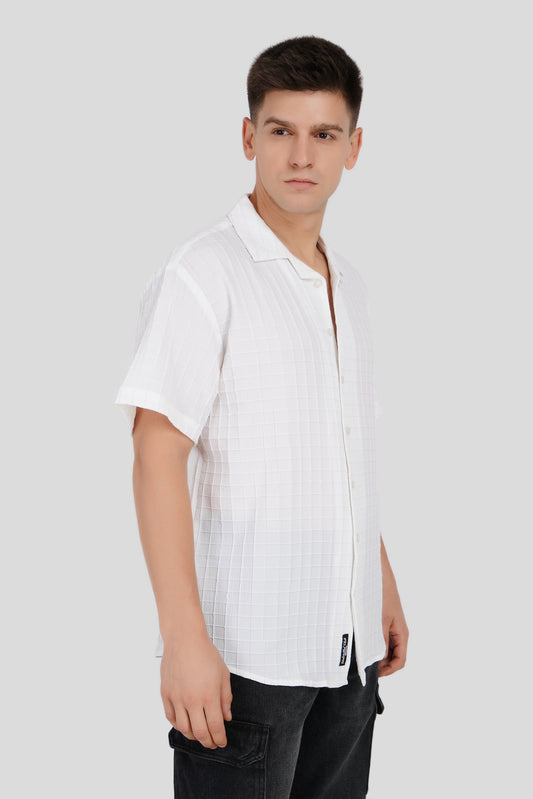 White Textured Shirt