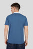 Blue Contrast Collar Polo T-Shirt