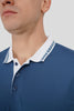 Men's Polo Neck T-shirt Combo - Pack of 2 Underrated Essentials - Blue and White Pic 2