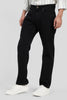 Black Mid Rise Men's Straight Jeans Pic 4