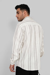 Light Brown Striped Shirt